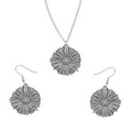 Flower of the Month Pendant & Earring Gift Set - September/ Aster